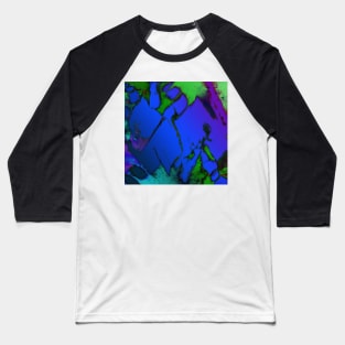 Colliding panels blue Baseball T-Shirt